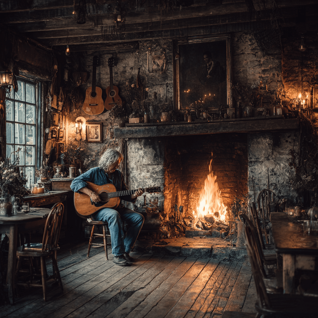 Zwischendurch werden wir sanfte Gitarrenklänge hören von unserem berühmten Eddie, alles im Universe